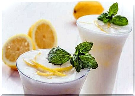 Lemon cream eggnog